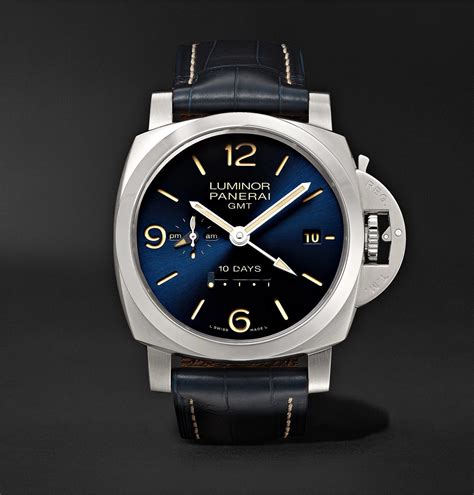 blue panerai gmt|panerai luminor 1950 10 days.